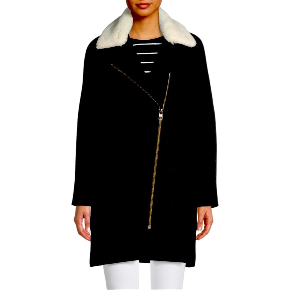 Madewell Eldridge wool cashmere blend Zip Coat ( L )
